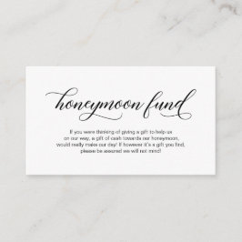 Tarjeta De Recepción Moderna y elegante caligrafía negra, deseo de luna