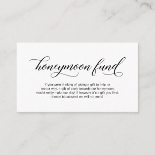 Tarjeta De Recepción Moderna y elegante caligrafía negra, deseo de luna