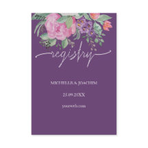 Moderna y elegante Floral de boho morado