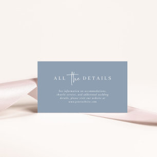 Tarjeta De Recepción Moderna y Minimalista Detalles del Boda