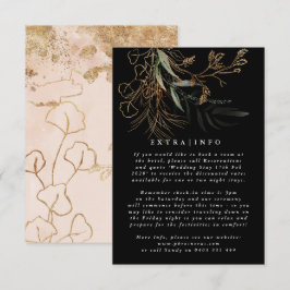 Tarjeta De Recepción MODERNO ABSTRACTO Eucalyptus Botánico ONYX INFO