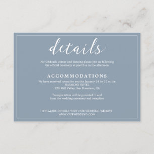 Tarjeta De Recepción Moderno Boda de escritura elegante y turbia bordea