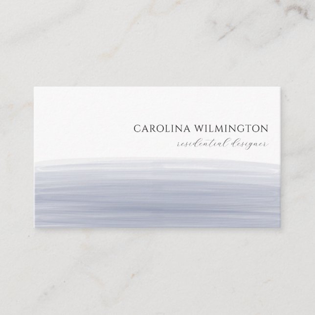 Tarjeta De Recepción Moderno Boutique Dark Purple Watercolor Business (Anverso)