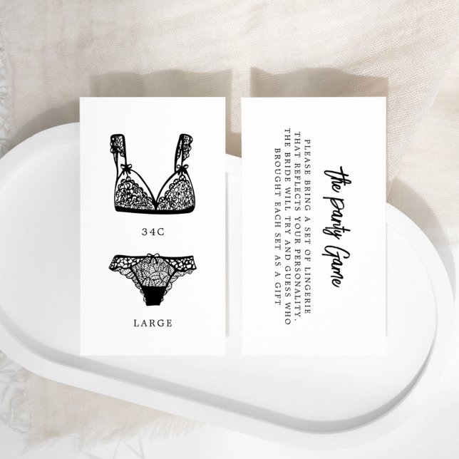 Tarjeta De Recepción Moderno juego de panty lencería tamaño Insertar (Subido por el creador)
