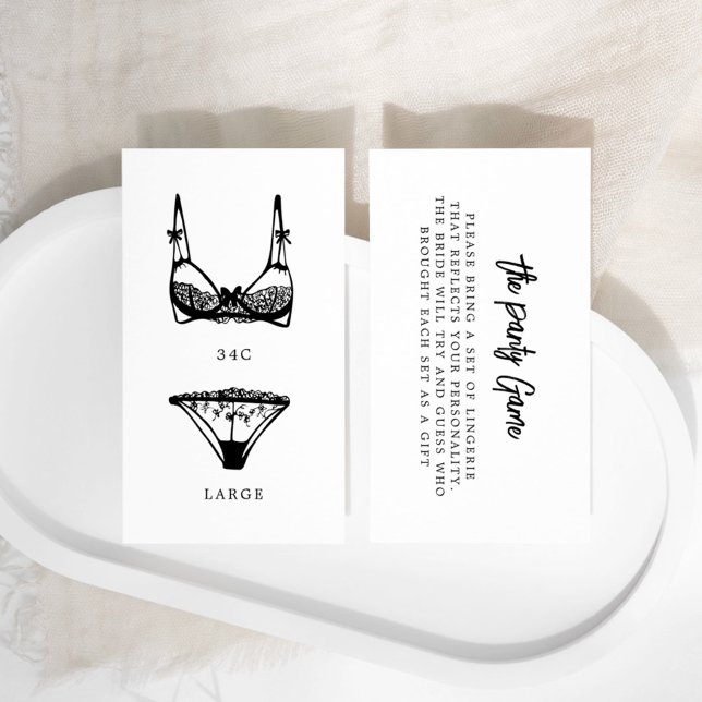 Tarjeta De Recepción Moderno juego de panty lencería tamaño Insertar (Subido por el creador)