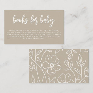 Tarjeta De Recepción Moderno Minimal Elegante   Libros para albergues p