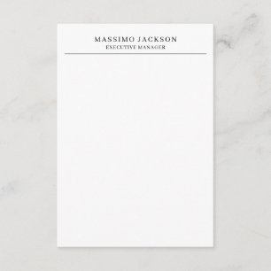 Tarjeta De Recepción Moderno Profesional Sencillo Negro y Blanco de Mod
