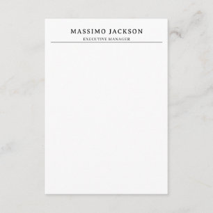 Tarjeta De Recepción Moderno Profesional Simple Negro y Blanco de Moda