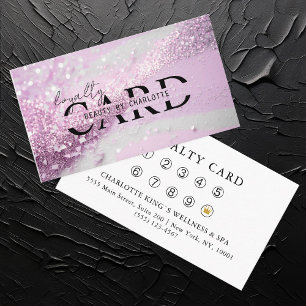 Tarjeta De Recepción Moderno, Salón con Brillo Purpura,  10 - 