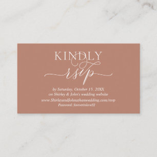 Tarjeta De Recepción Moderno sitio web romántico, RSVP en línea