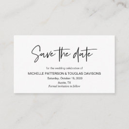 Tarjeta De Recepción Moderno tipo de letra negro de elegancia casual, G