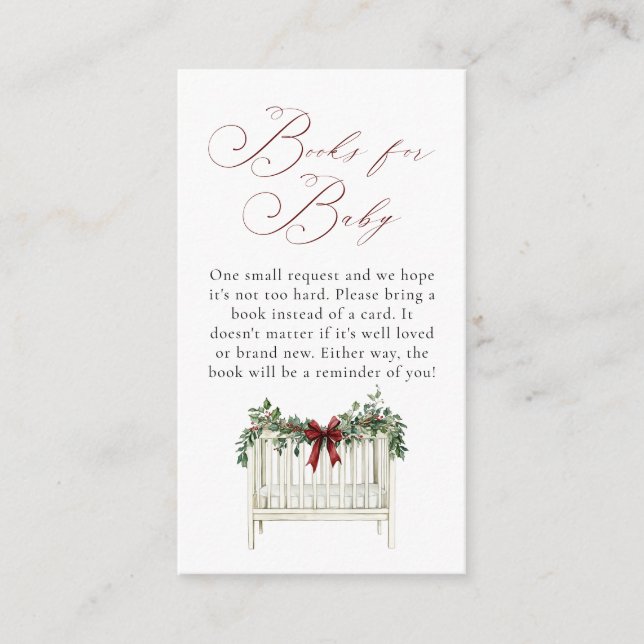 Tarjeta De Recepción Moderno y elegante Baby Shower Santa Bebé (Anverso)