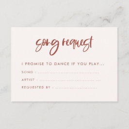 Tarjeta De Recepción Moderno y elegante boda rosa de nieve  Canción