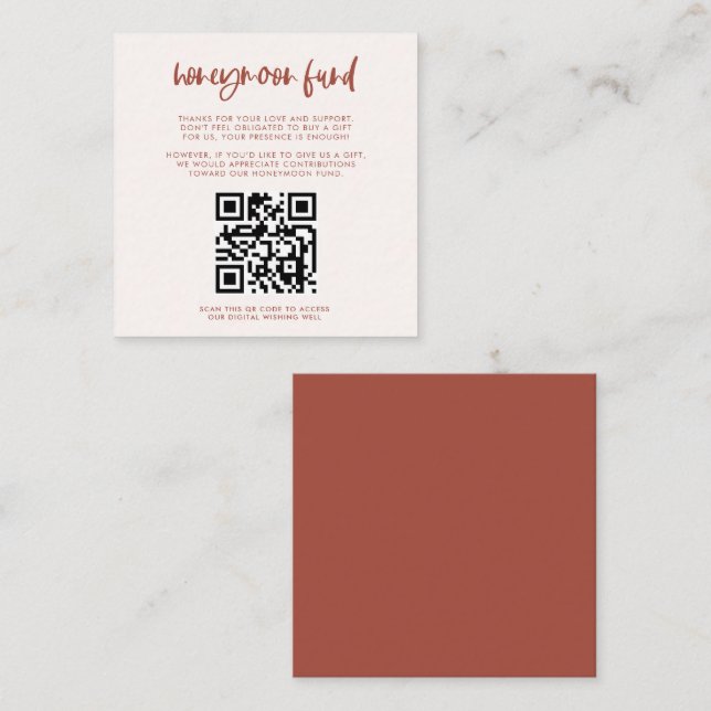 Tarjeta De Recepción Moderno y elegante fondo nevado rosa luna de miel  (Anverso / Reverso)