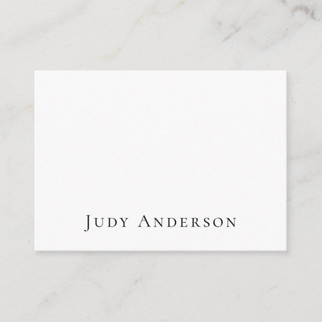 Tarjeta De Recepción Moderno y profesional Elegante Nombre (Anverso)