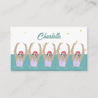 Modernos Nadadores Artísticos Vintage Síncronos Na