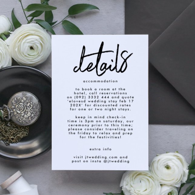 Tarjeta De Recepción Modernos y elegantes nombres personalizados Boda b (Subido por el creador)