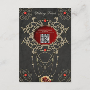 Tarjeta De Recepción Momentos dorados de amor.