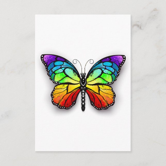 Tarjeta De Recepción Monarca de mariposa arcoiris (Anverso)