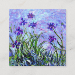 Tarjeta De Recepción Monet Lilac Irises