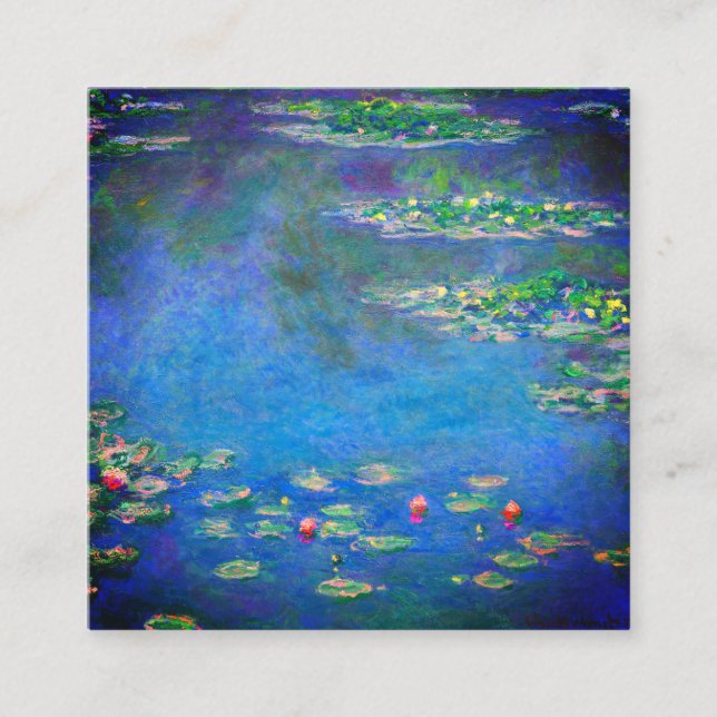 Tarjeta De Recepción Monet Water Lilies 1906 (Anverso)