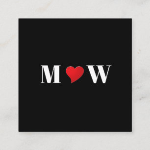 Tarjeta De Recepción Monograma de las iniciales del personalizado del c