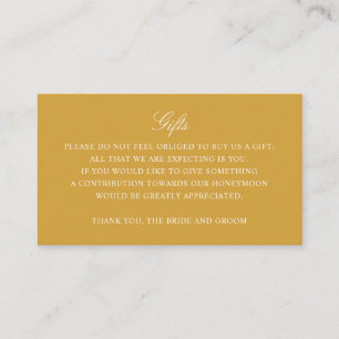 Tarjeta De Recepción Monograma de oro del Boda del Fondo de luna de mie