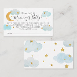 Tarjeta De Recepción Moon & Stars azul Qué grande