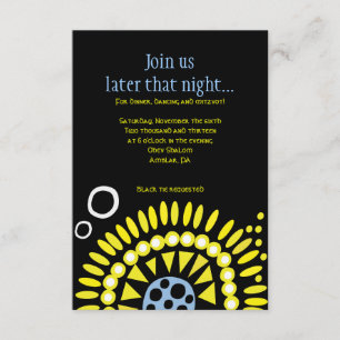 Tarjeta de recepción MOSAIC DOVE of PEACE Bat Mitz