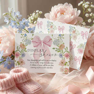 Tarjeta De Recepción Mostrar Ducha Arco Rosa Bebé Shower