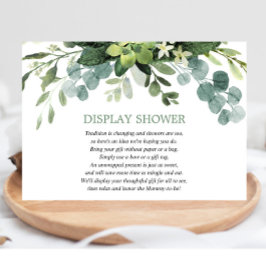 Tarjeta De Recepción Mostrar ducha vegetación vegetal Eucalyptus