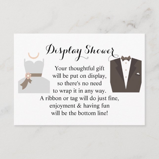 Tarjeta De Recepción Mostrar novia nupcial, novia y novio (Anverso)