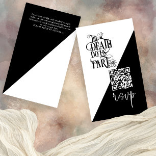 Tarjeta De Recepción Muerte gótica hasta la muerte de nosotros hacemos 