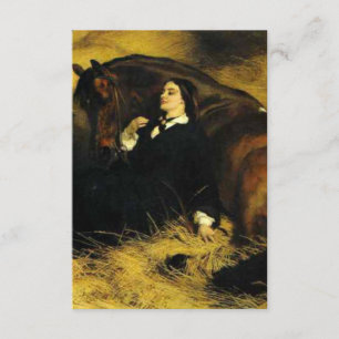 Tarjeta De Recepción Mujer y caballo