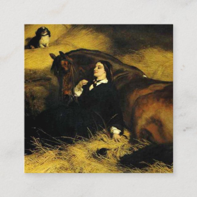 Tarjeta De Recepción Mujer y caballo (Anverso)