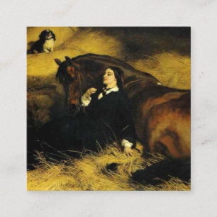 Tarjeta De Recepción Mujer y caballo