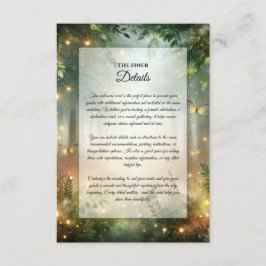 Tarjeta De Recepción Mystic Forrest Meadow Magic