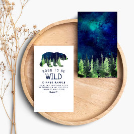 Tarjeta De Recepción Nacido Para Ser Salvaje Baby Shower Diaper Raffle