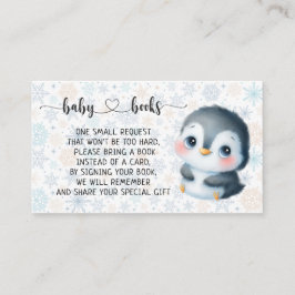 Tarjeta De Recepción Nacimiento de Baby Penguin Baby Shower I