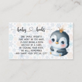 Tarjeta De Recepción Nacimiento de Baby Penguin Baby Shower I