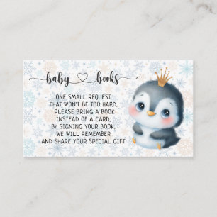 Tarjeta De Recepción Nacimiento de Baby Penguin Baby Shower I