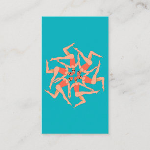 Tarjeta De Recepción Nadadores - Arte De Natación Sincronizado