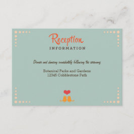 Tarjeta De Recepción Naranja de registro de vinilo retro Inserción de B