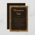 Tarjeta De Recepción Naranja Faux Purpurina Boda Honeymoon Fondo<br><div class="desc">Añada estas tarjetas de inscripción del Naranja de moda Faux Purpurina Boda Honeymoon Fund en sus invitaciones para que sus invitados sepan que tiene un fondo para luna de miel. El texto y el color de fondo se pueden cambiar para adaptarlos a sus necesidades.</div>