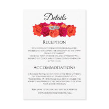 Naranja y rosas rosadas - Boda