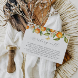 Tarjeta De Recepción Naranjas Citrus Summer Wike Well Baby Shower