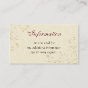 Tarjeta De Recepción Narcisos y Trigo Fucsia