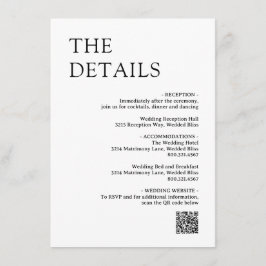 Tarjeta De Recepción Natasha Monograma Boda moderno