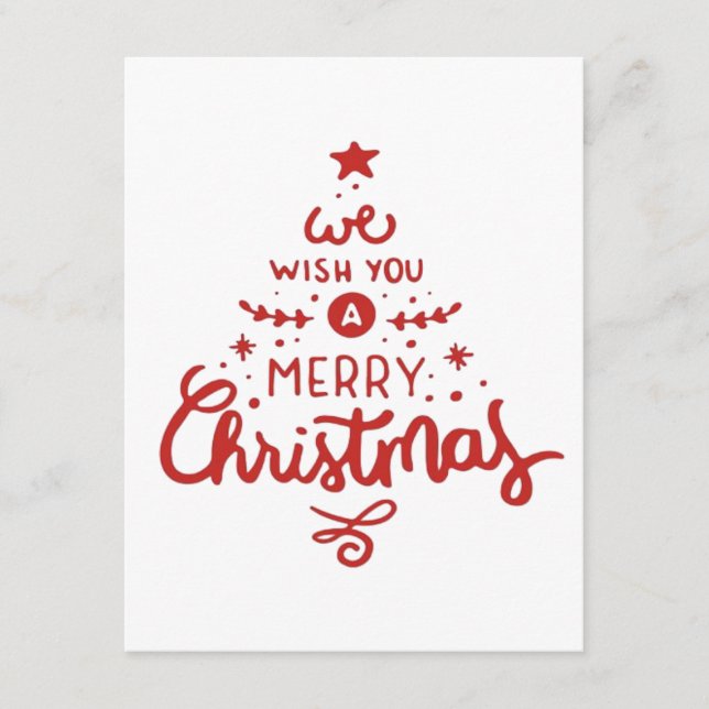 Tarjeta De Recepción Navidad  (Anverso)