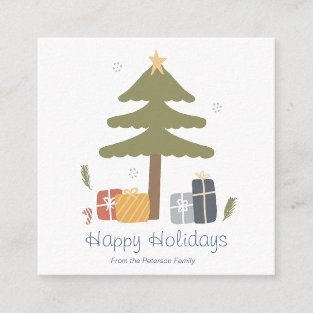 Tarjeta De Recepción Navidad personalizada al estilo (Anverso)